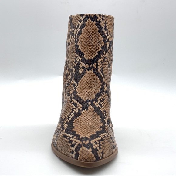MAXSOLD Steve Madden Julianne Snake Print Block Heel Women's Boot - Picture 3 of 15
